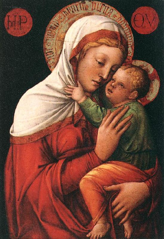 BELLINI, Jacopo Madonna with Child fh Norge oil painting art
